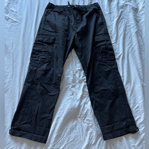 PacSun “Baggy Cargo Pants” Black Size Large